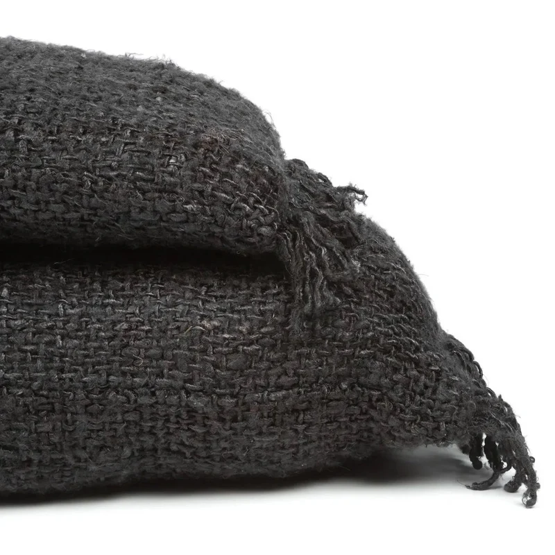 Kissenbezug Oh My Gee in Schwarz-Braun, 35 x 100 cm