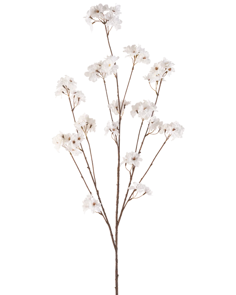 Künstliche Kirschblüte 130 cm creme