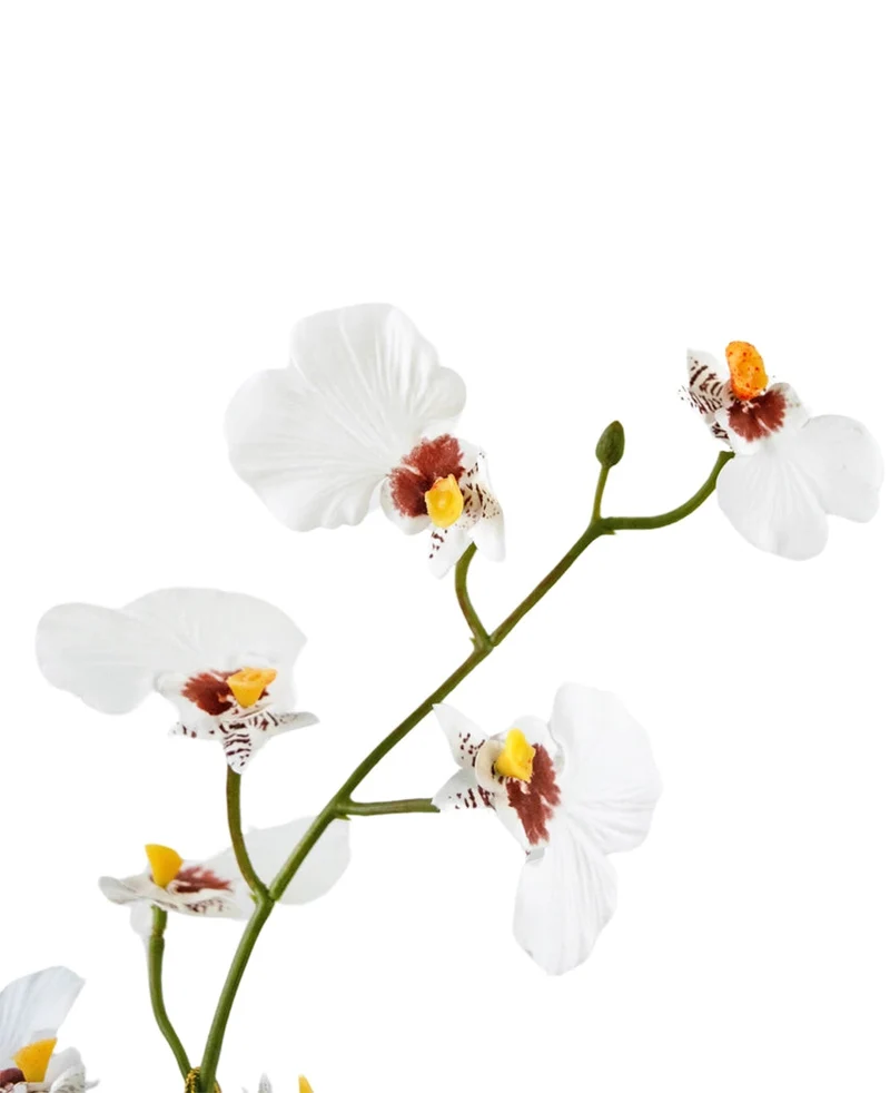 Künstliche Oncidium Real Touch 48 cm weiß