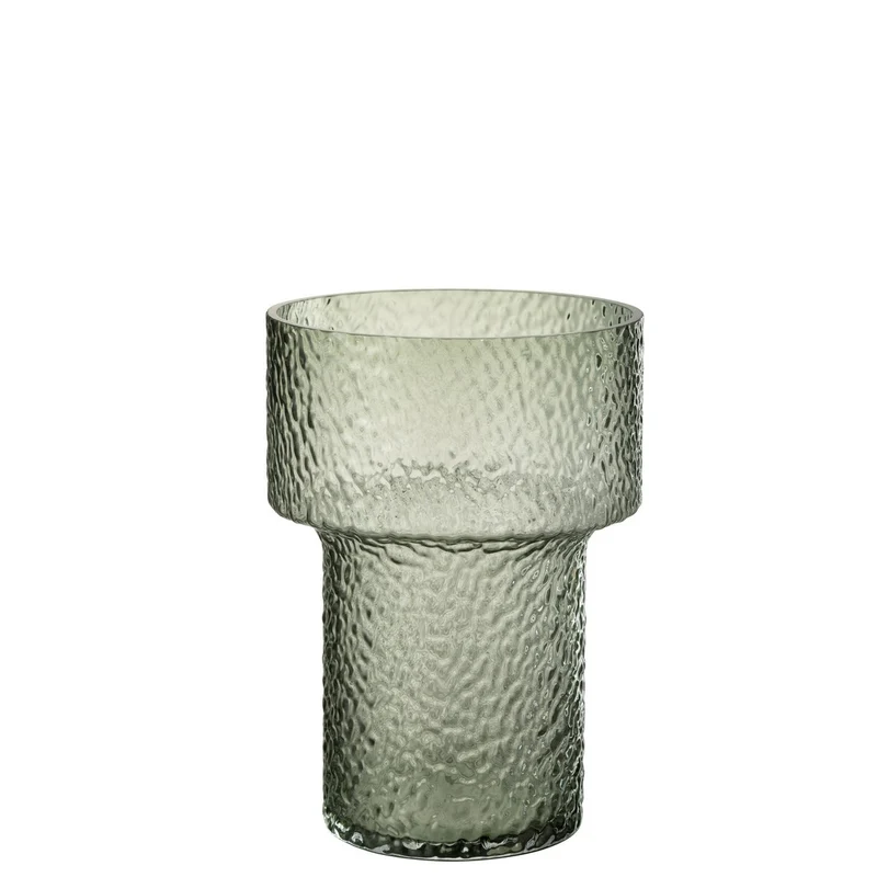 Vase Betty aus grünem Glas, 30 cm