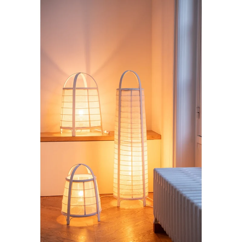 Lampe Rya aus Baumwolle und Bambus