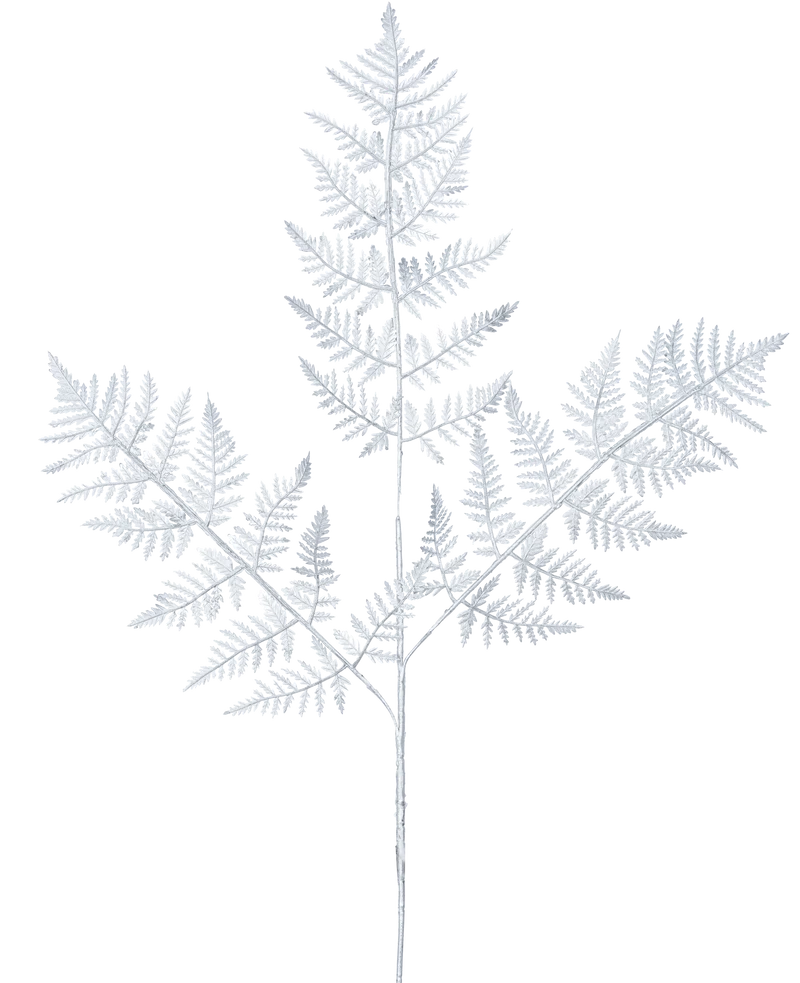 Künstlicher Farn 78 cm silber