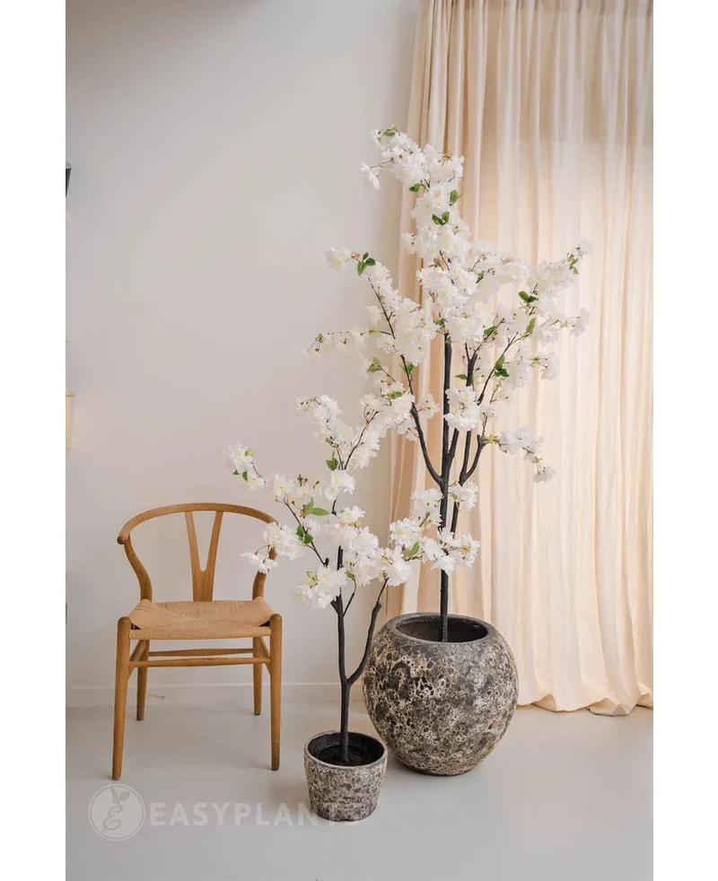 Kunst Kersenbloesem 120 cm wit