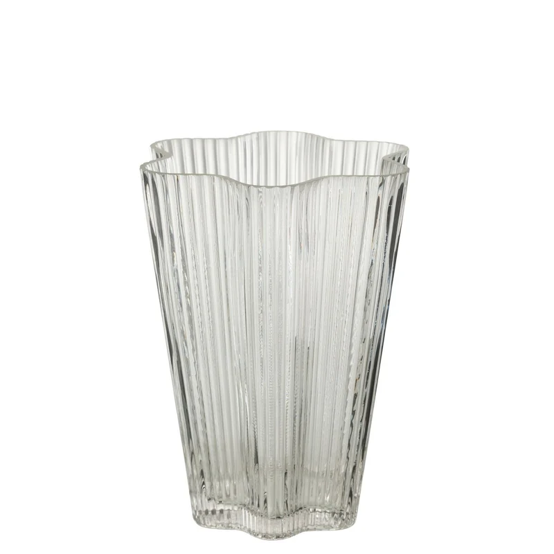 Vase Clara, transparentes Glas in Klein