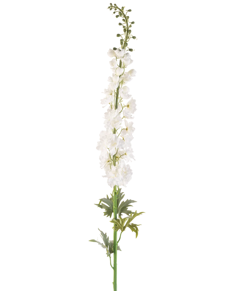 Künstliche Blume Rittersporn 137 cm weiß