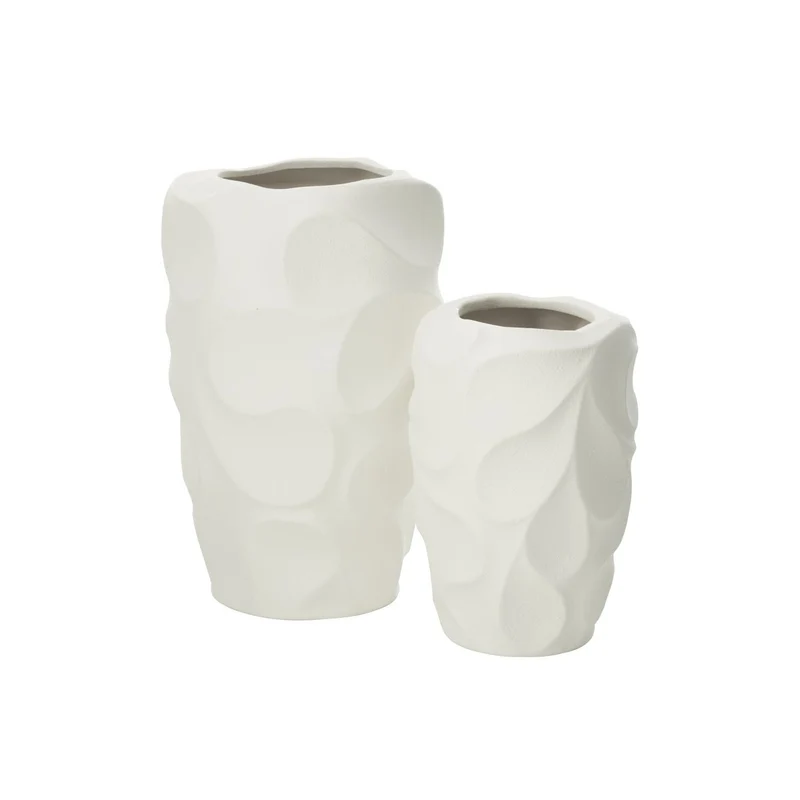 Vase Mirena in Clay-Weiß, großes Format