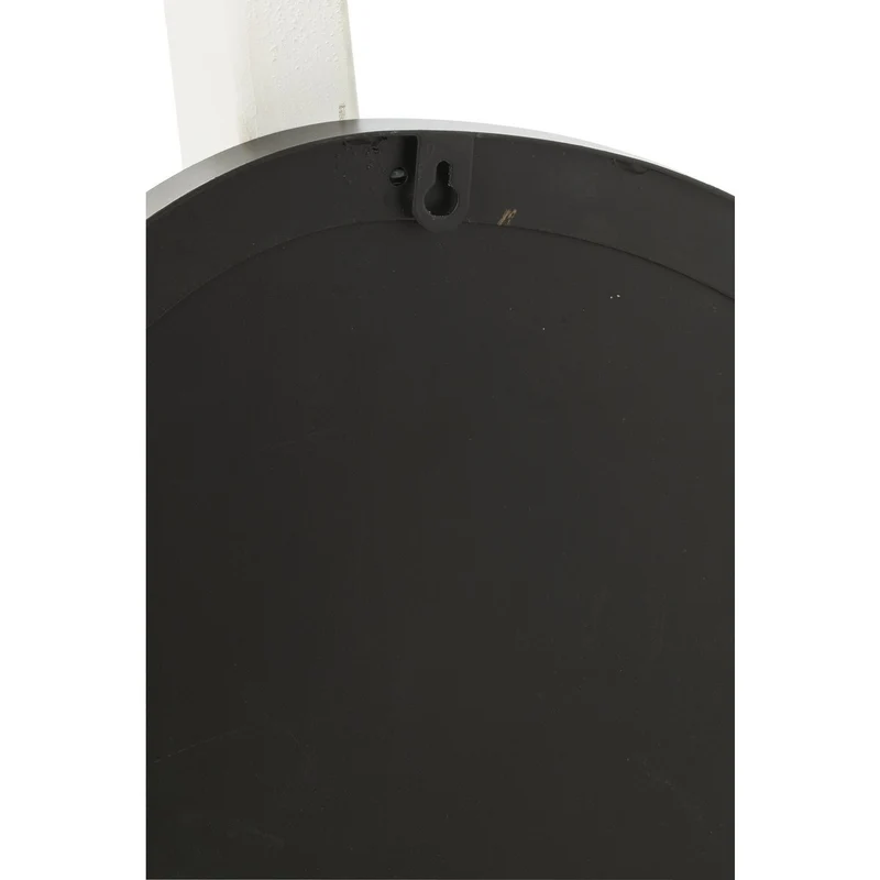 Runder Wandspiegel Extrema in Schwarz, Ø 49 cm