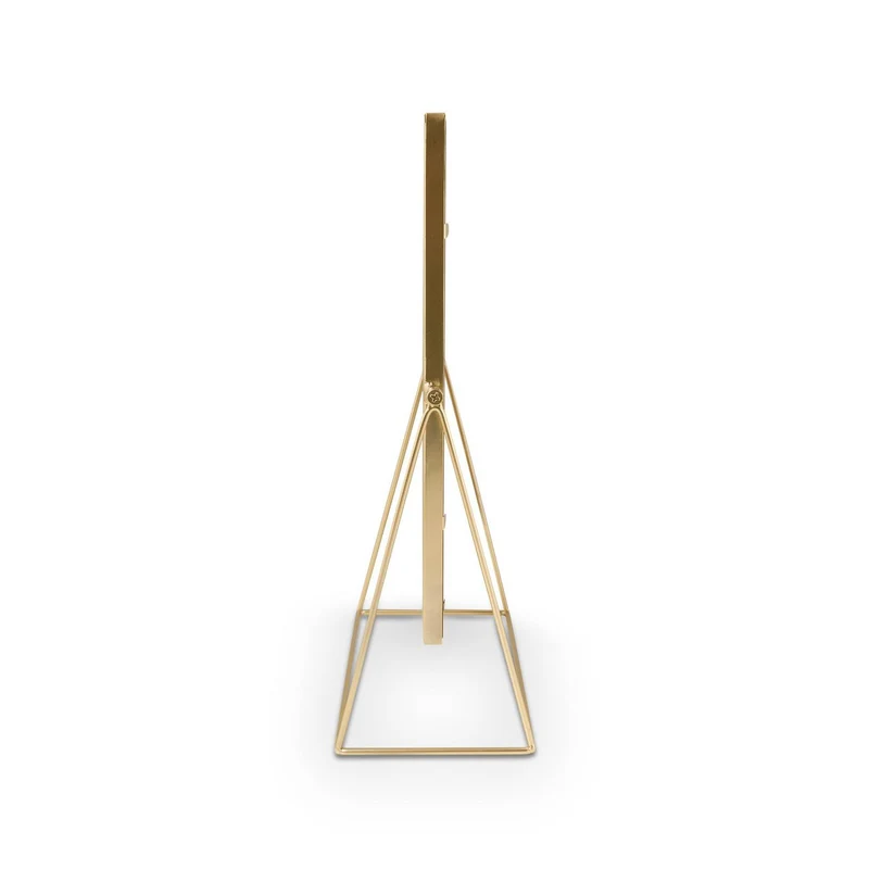 Stehspiegel rechteckig in Gold, 26,5 x 42,7 x 14 cm