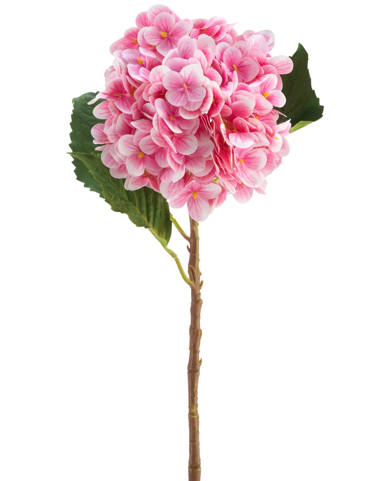Künstliche Blume Hortensie Real Touch rosa 58 cm