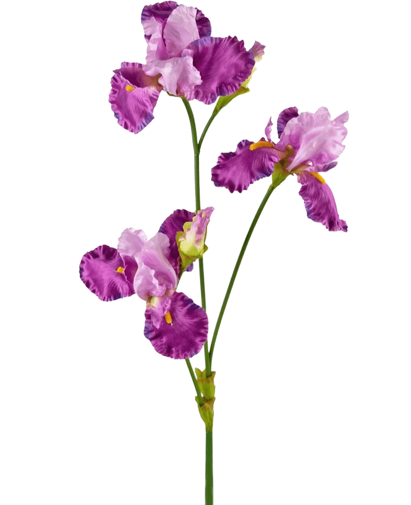 Künstliche Blume Iris 102 cm lila