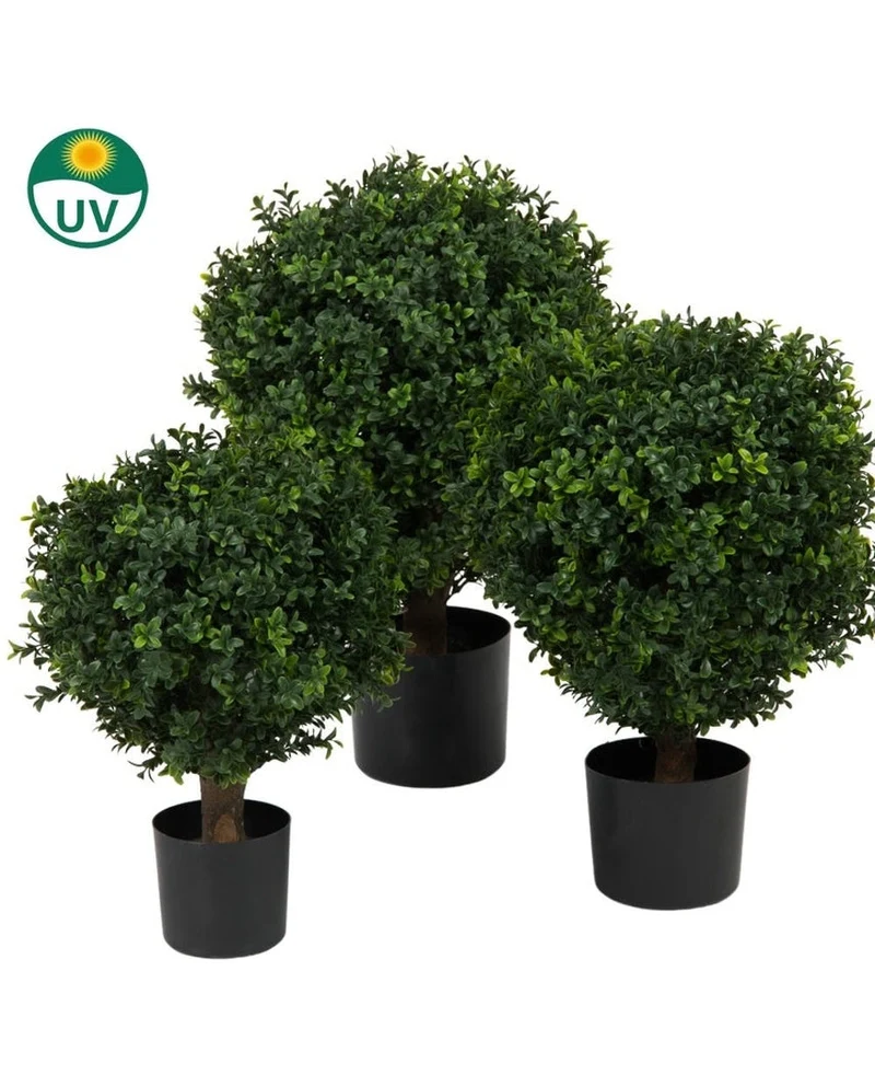 Kunst Buxus op stam UV 40 cm