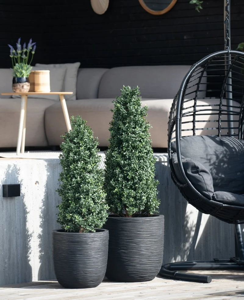 Kunstplant Buxus Pyramide UV 120 cm