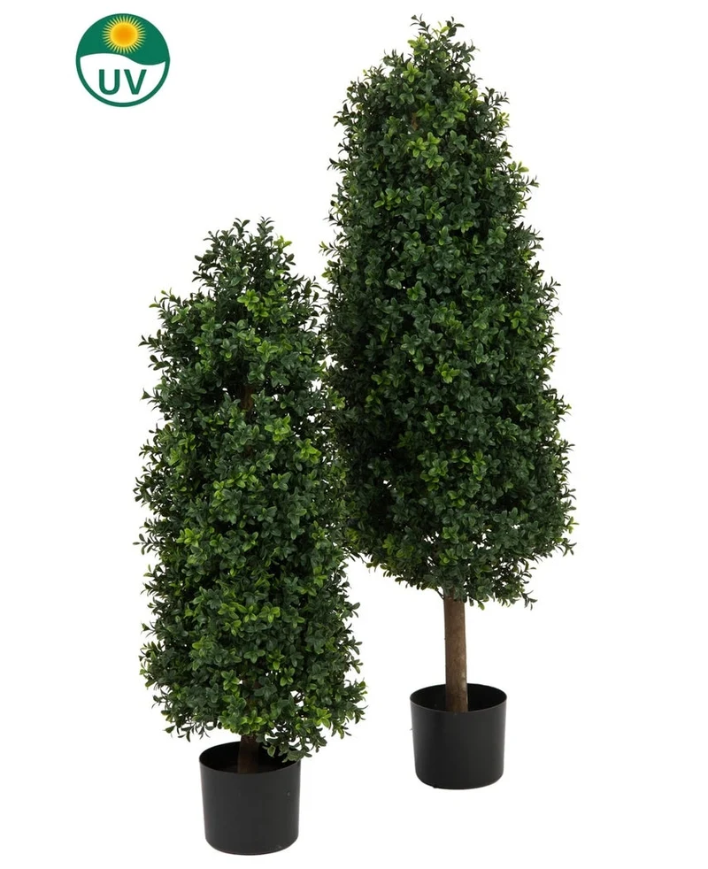 Kunstplant Buxus Pyramide UV 120 cm