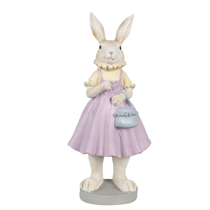 Dekofigur Kaninchen aus Polyresin, 27 cm
