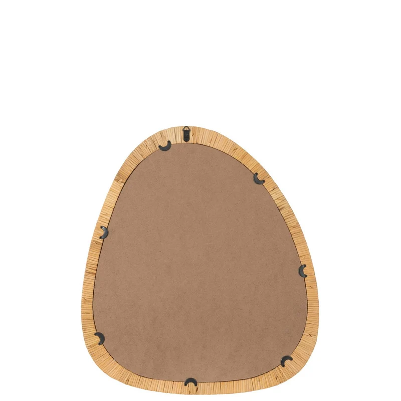 Wandspiegel Paille mit handgeflochtenem Rattanrahmen