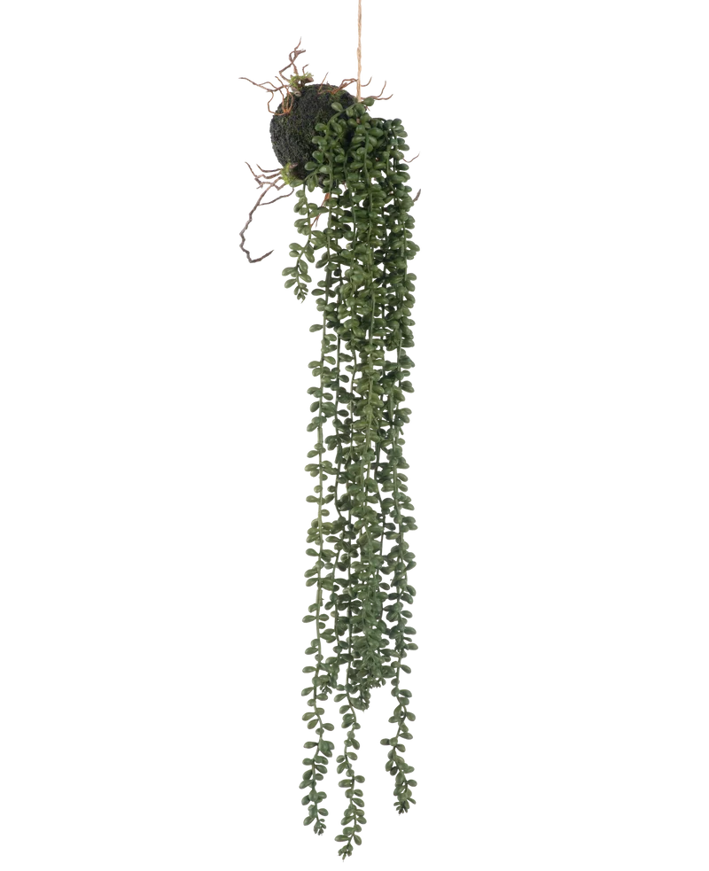 Künstliche Hängepflanze Senecio Kugel 58 cm