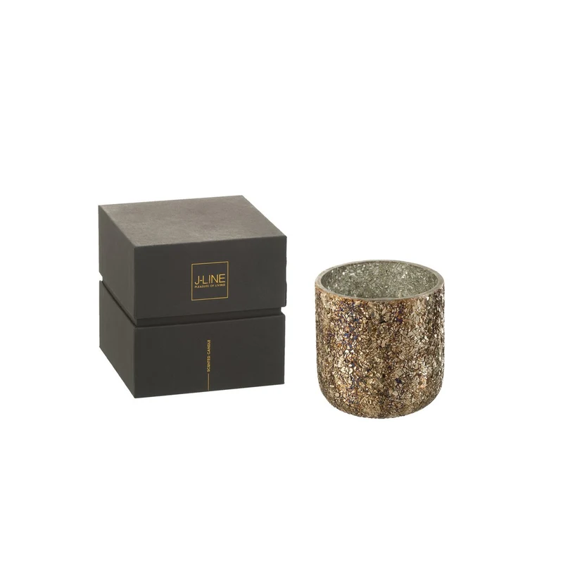 Duftkerze Luxuria – Cookie Crunch – Glas – Bronze – mittel – 60 Std.