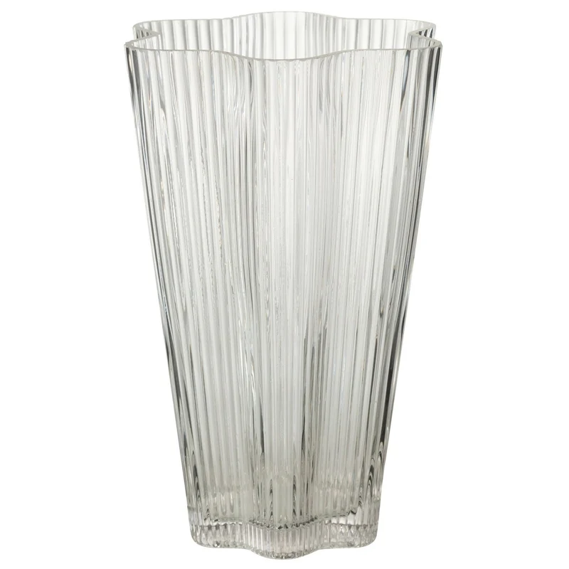 Vase Clara aus transparentem Glas