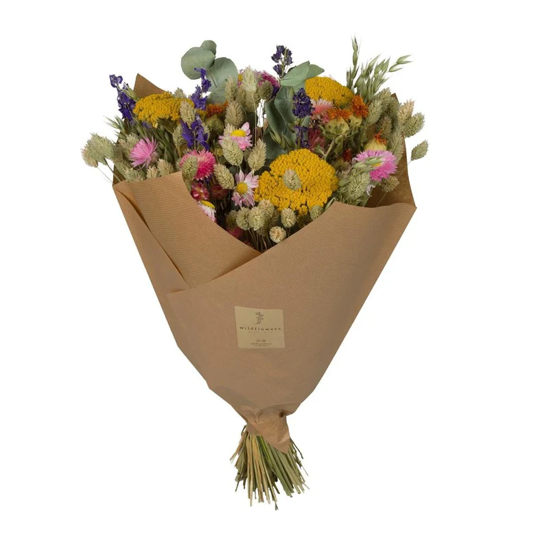 Klassischer Trockenblumenstrauß Multi, 60 cm