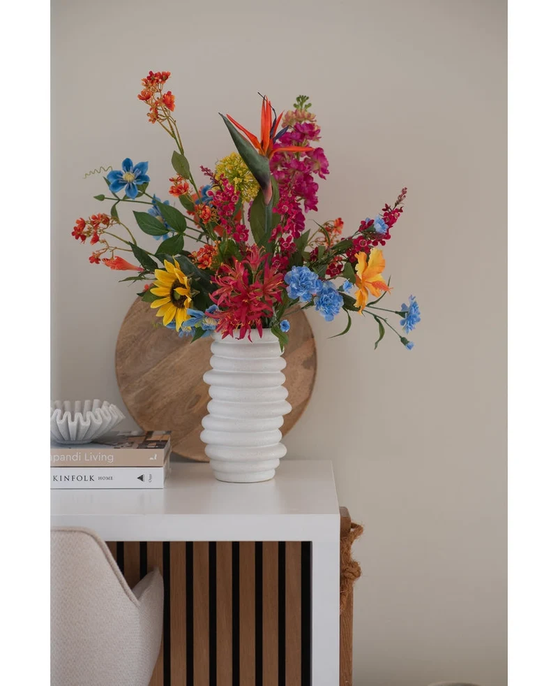 Künstliche Blume Hibiskus 73 cm gelb