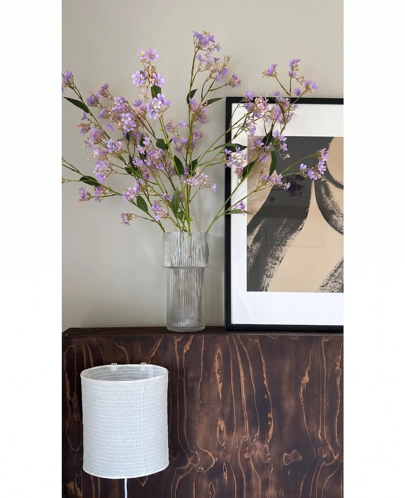 Künstlicher Zweig Daphne Spray 108 cm lila