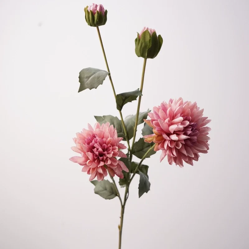 Künstliche Blumen 4 Kopf Kornblume, 74cm Hoch, Realistisches Design, Champagner, Rot, Rosa, Braun, Lila, Ideal für Hochzeiten, Innendekoration, Einzelhandelsgeschäfte