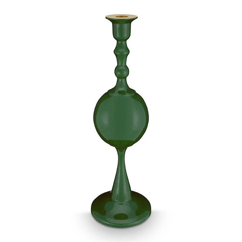 Kerzenständer Metall Kugel Mittel Grün 37cm
