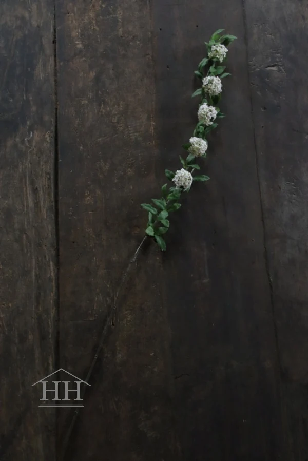 Kunst Viburnum spray zacht roze