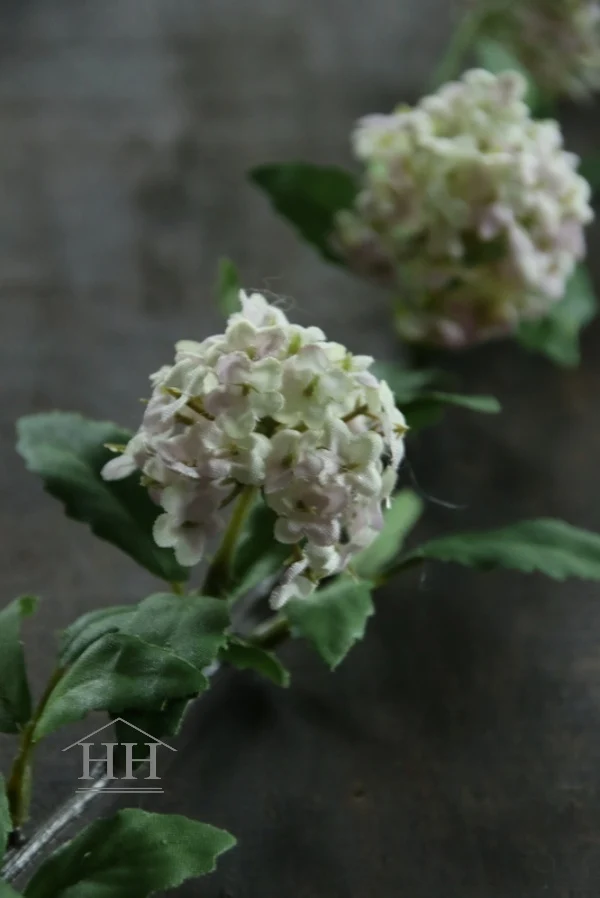 Kunst Viburnum spray zacht roze