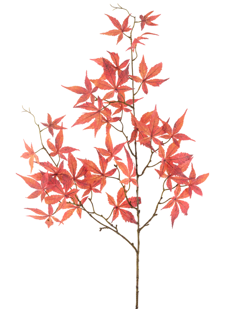 Künstliches Ahornblatt 109 cm rot
