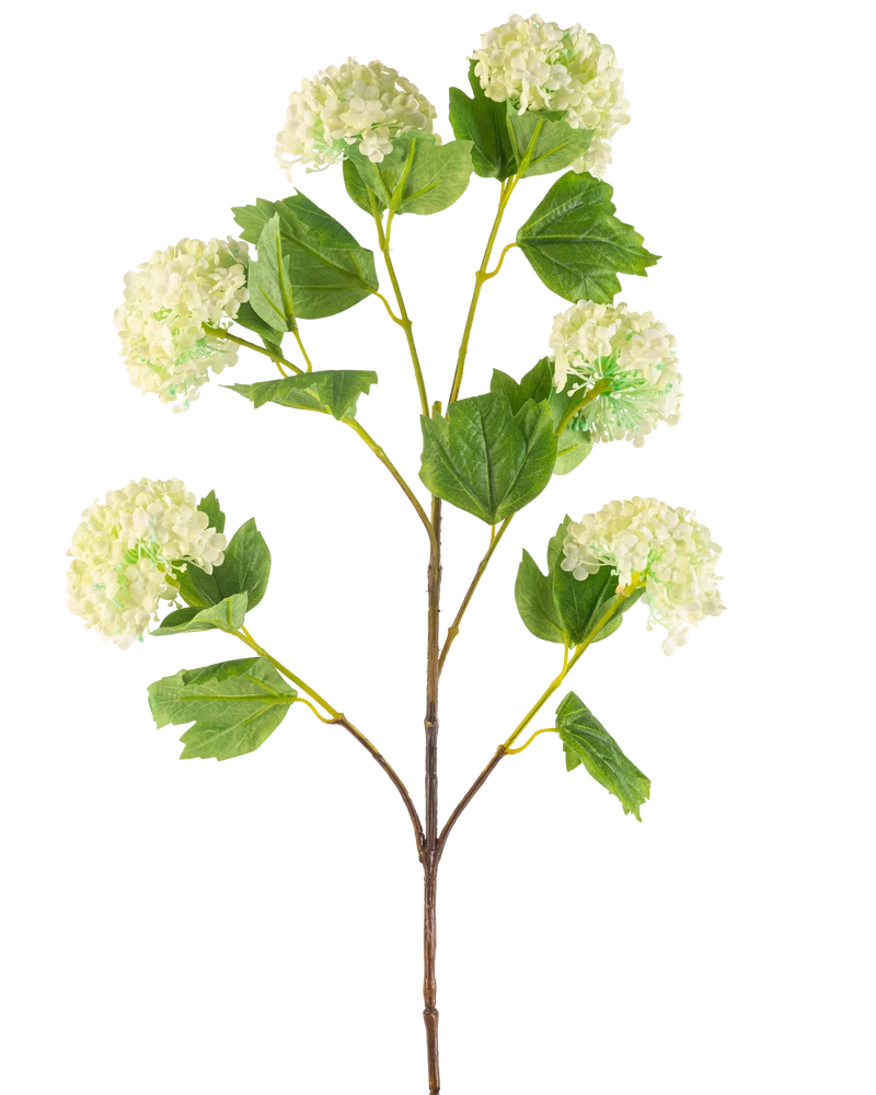 Künstliche Blume Schneeball 94 cm grün