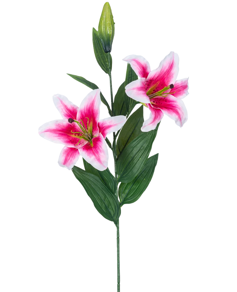 Künstliche Lilie 85 cm rosa