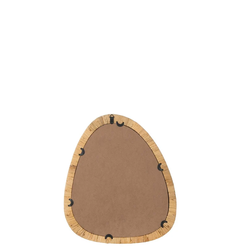 Spiegel Paille aus Rattan in Naturel, klein