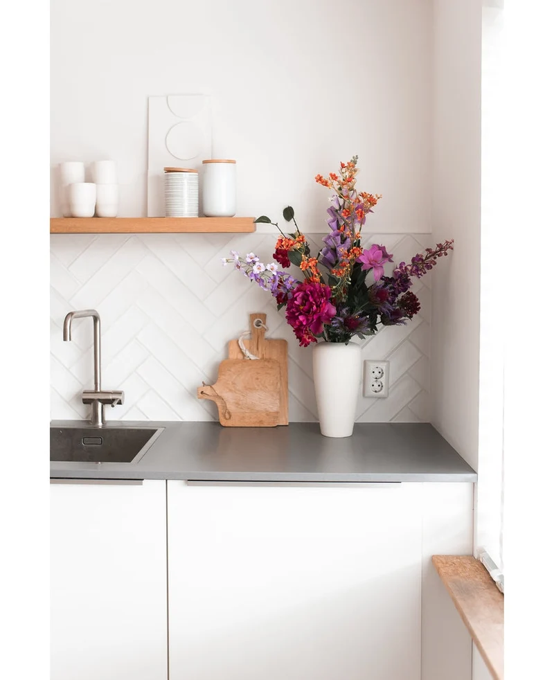 Künstliche Blume Rittersporn 61 cm lila