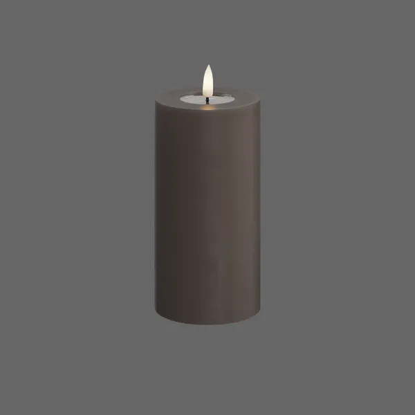 Led kaars mokka - Deluxe Homeart