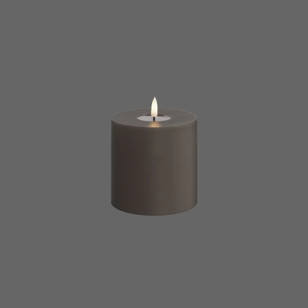 Led kaars mokka - Deluxe Homeart