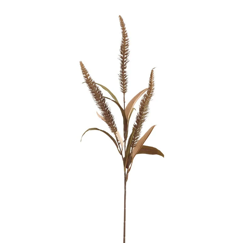 Künstliches Lampenputzergras 70 cm, Deko Fuchsschwanzgras in Herbstfarben, Täuschend Echte Kunstpflanze für Vase, Hochzeit, Gestecke, Raumdeko
