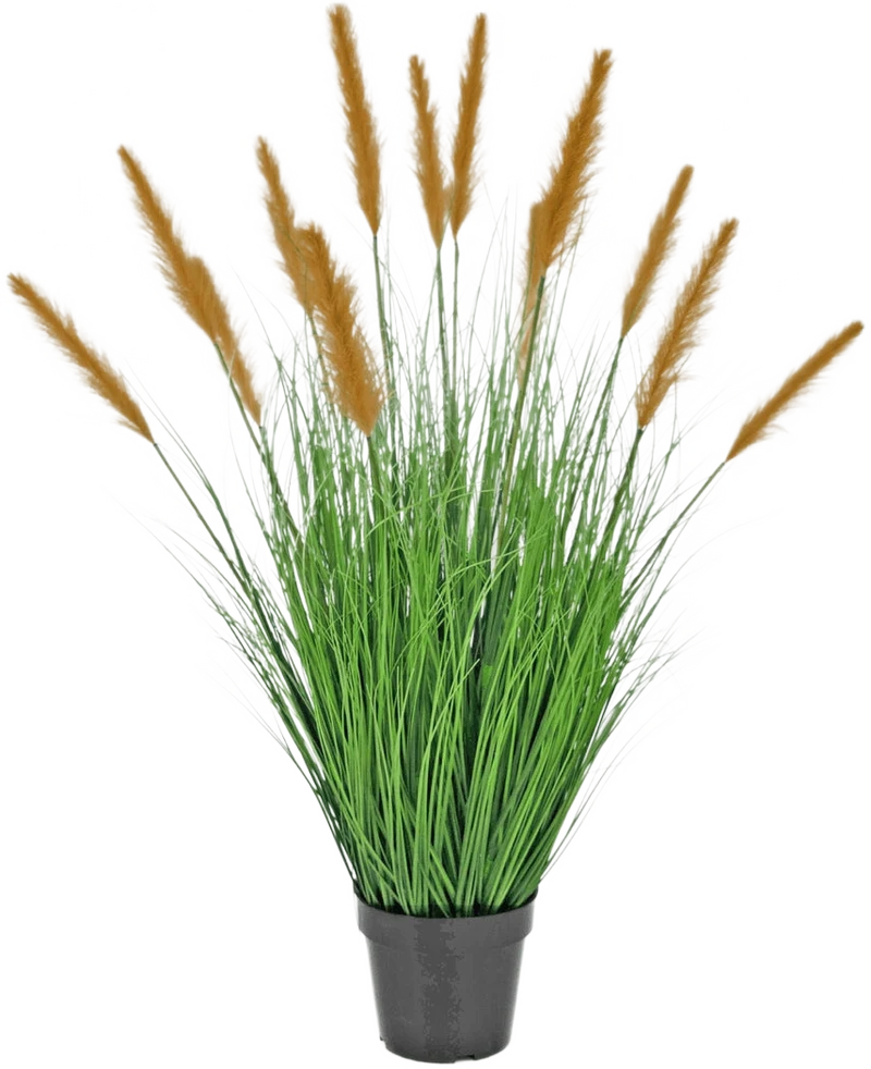 Kunstgras Pflanze Straußenschilf 100 cm feuerhemmend