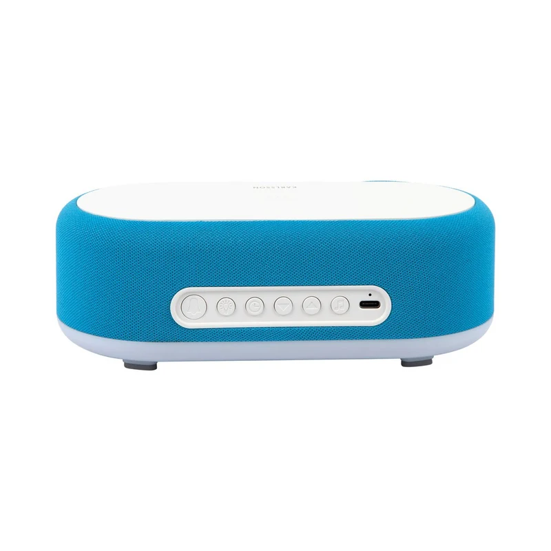 Wecker Vogue mit kabellosem Ladegerät und Bluetooth, Blau