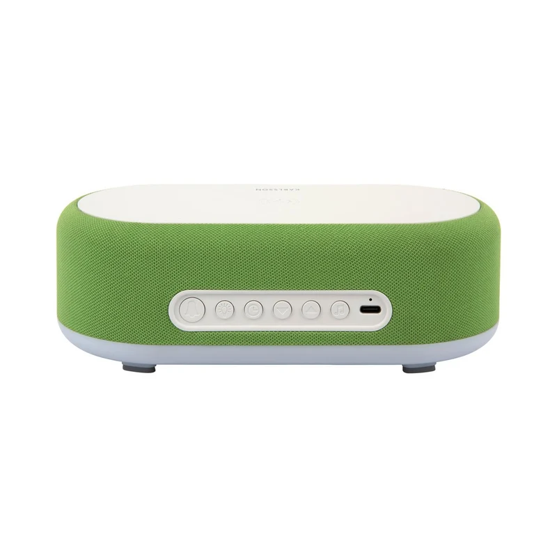 Wecker Vogue mit kabellosem Ladegerät und Bluetooth, Grün