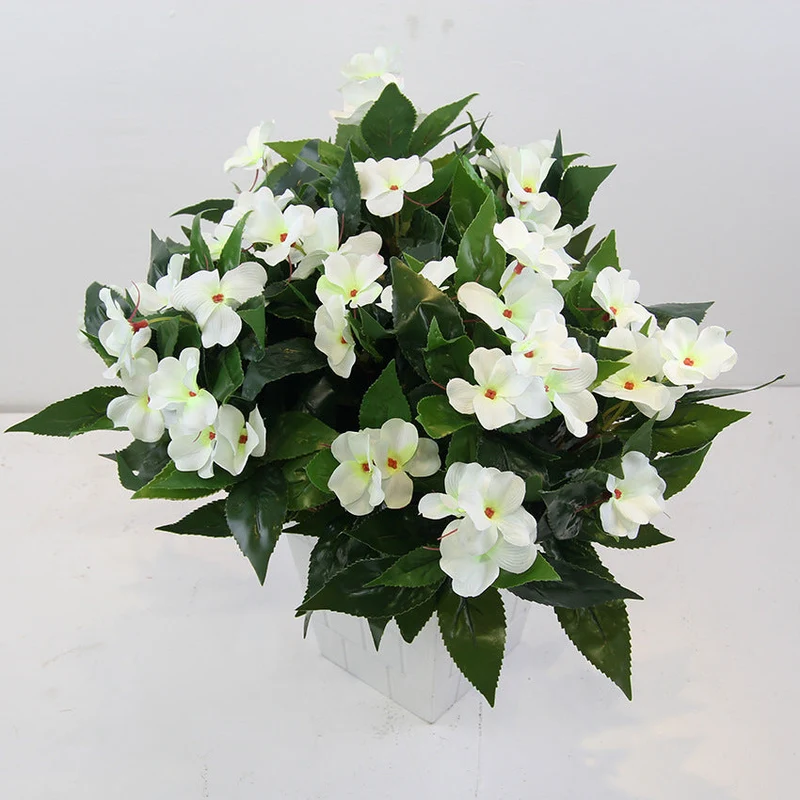 Fleißiges Lieschen Kunstblumen UV-beständig | 10er Set | ca. 40 cm | Wetterfeste Deko für Balkon & Garten