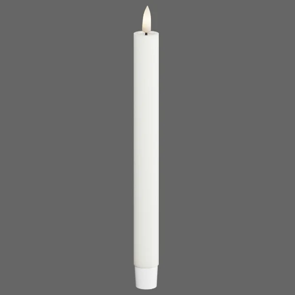 Led dinerkaars wit 24cm - 2 stuks - Deluxe Homeart