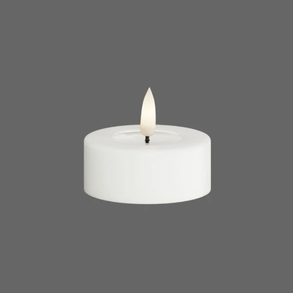 Groot led waxinelicht wit - 2 stuks - Deluxe Homeart