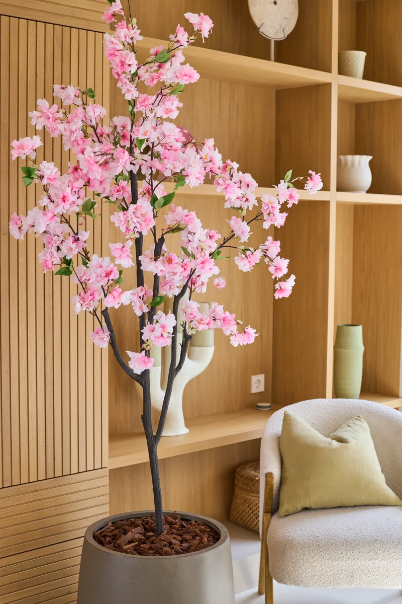 Kunst Kersenbloesem 150 cm roze