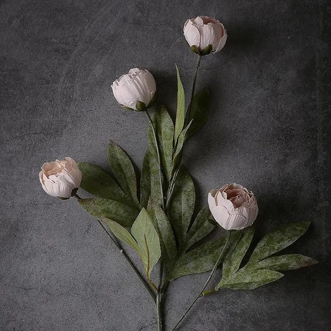 6er Set Pfingstrosen Kunstblumen 69 cm – Seidenblumen für Vase, Hochzeit & Deko