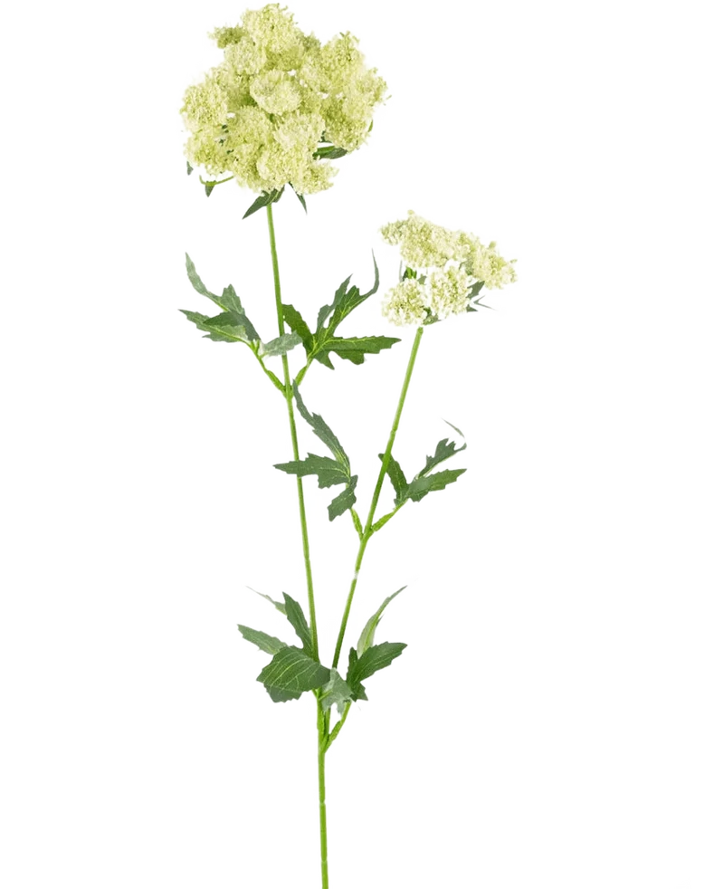 Künstliche Blume Spitzenblume 76 cm weiß
