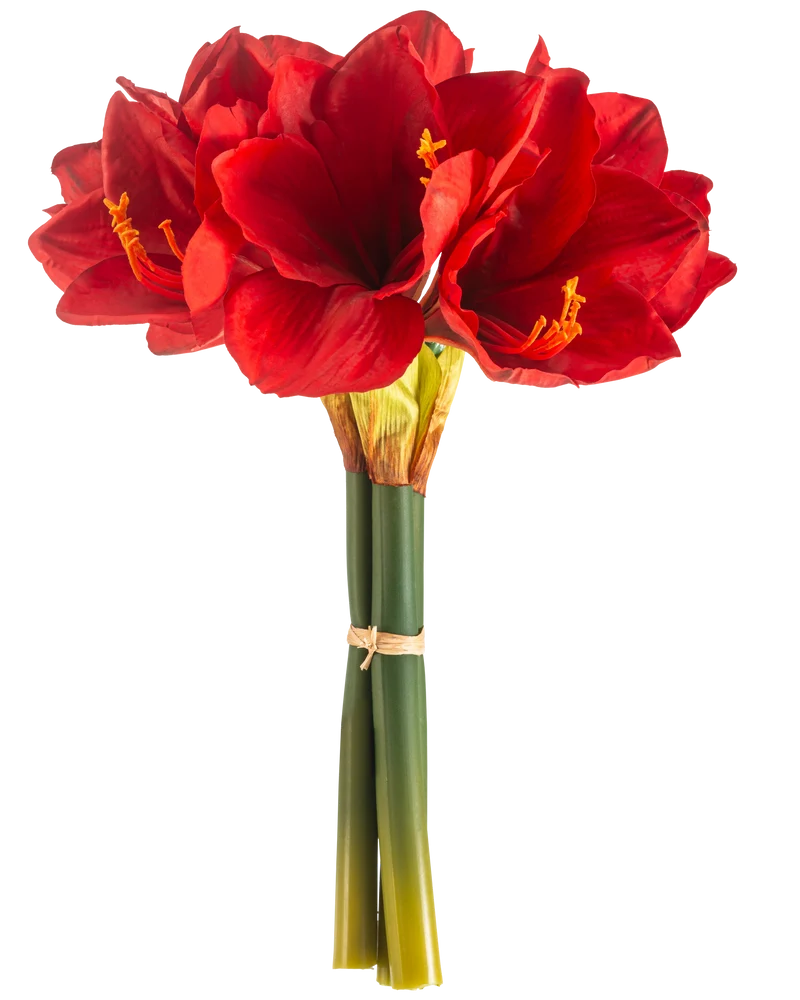 Künstliche Blume Amaryllis rot 36 cm