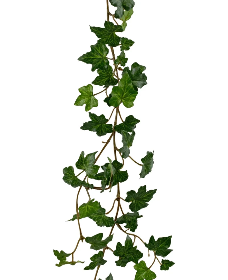 Künstliche hängende Efeugirlande deluxe 180 cm grün
