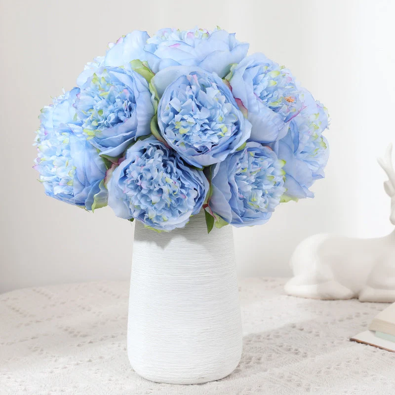 Künstliche Päonien Sträuße 30 cm, 5 Stiele – Seidenblumen für Hochzeit, Event & Tischdeko