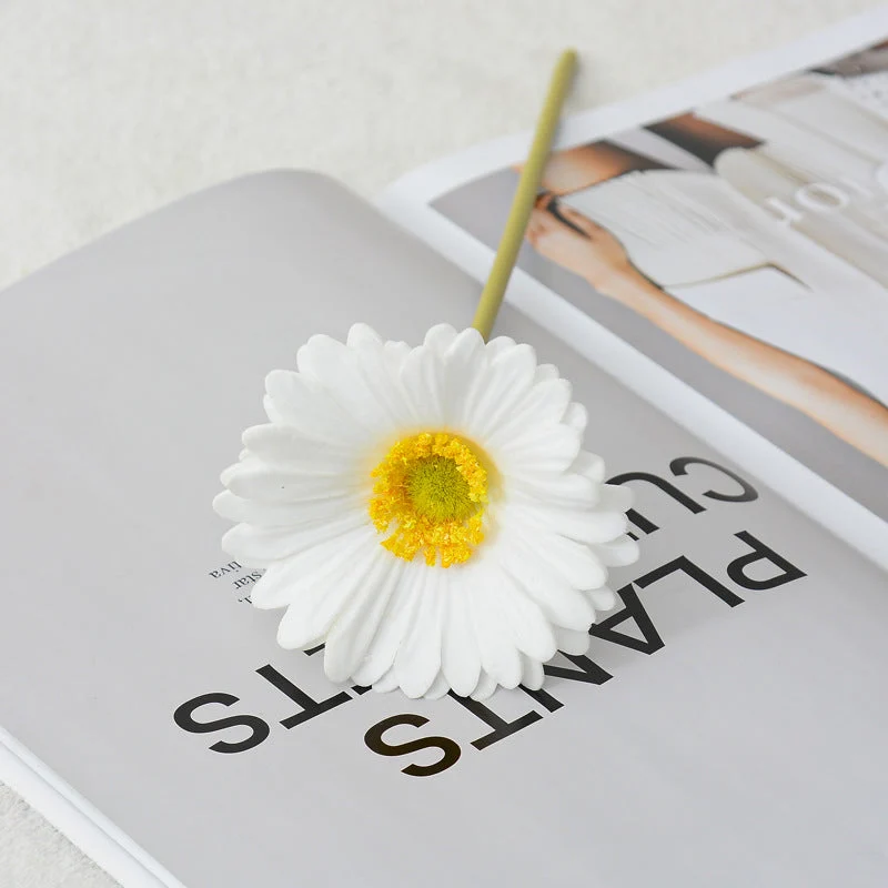Kunstblumen Gerbera Stiel Real Touch 30 cm – Einzelstiel für Hochzeit, Tischdeko & Wohnkultur